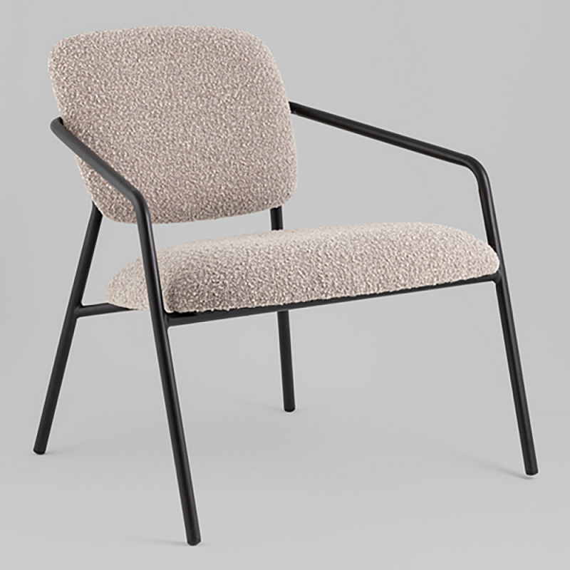 Кресло лаунж Rooney серый Капучино  Черный в Кирове | Loft Concept 