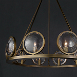 Люстра круглая с прозрачными рельефными плафонами Crystal Prism варинант исполнения - 4 | Loft Concept в Кирове