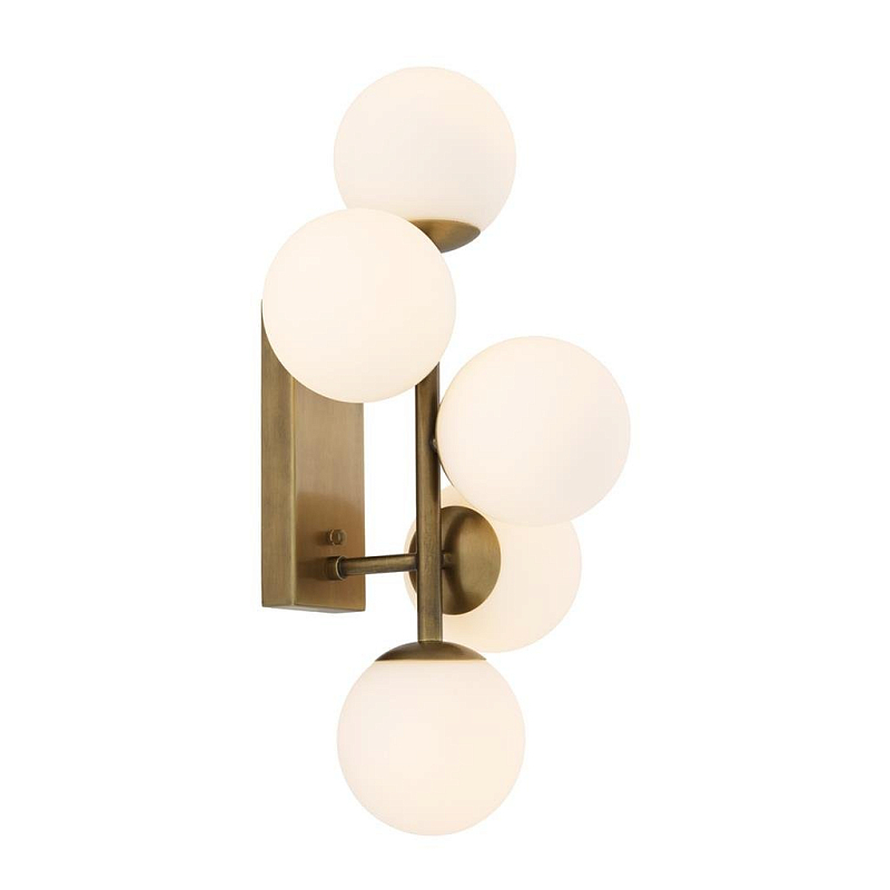 Бра Eichholtz Wall Lamp Libris Латунь Белый Бра Eichholtz Wall Lamp Libris Латунь Белый в Кирове | Loft Concept