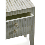 Тумбочка прикроватная White Pearl BEDSIDE CABINET 2 DRAWER варинант исполнения - 2 | Loft Concept в Кирове