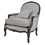 Кресло Ava Classical Armchair black and grey velour варинант исполнения - 3 | Loft Concept в Кирове