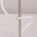 Настольная лампа белым изогнутым плафоном на круглой подставке Luke Lampco Tracer Lamp варинант исполнения - 10 | Loft Concept в Кирове