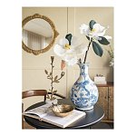 Ваза с мотивами цветущего сада с попугаями Blue Vase Inspired by Nature варинант исполнения - 5 | Loft Concept в Кирове