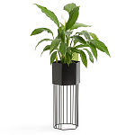 Кашпо Elevated Planters Сlive 59 черное  варинант исполнения - 3 | Loft Concept в Кирове