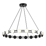 Люстра кольцевая с круглыми светодиодными источниками света Maxine Light варинант исполнения - 1 | Loft Concept в Кирове