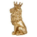Статуэтка лев с детализированной гривой и изящной короной Lion Crown  варинант исполнения - 2 | Loft Concept в Кирове