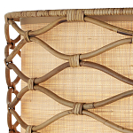 Подвесной светильник  из кованого железа и абажуром из ротанга Wicker Furniture варинант исполнения - 1 | Loft Concept в Кирове