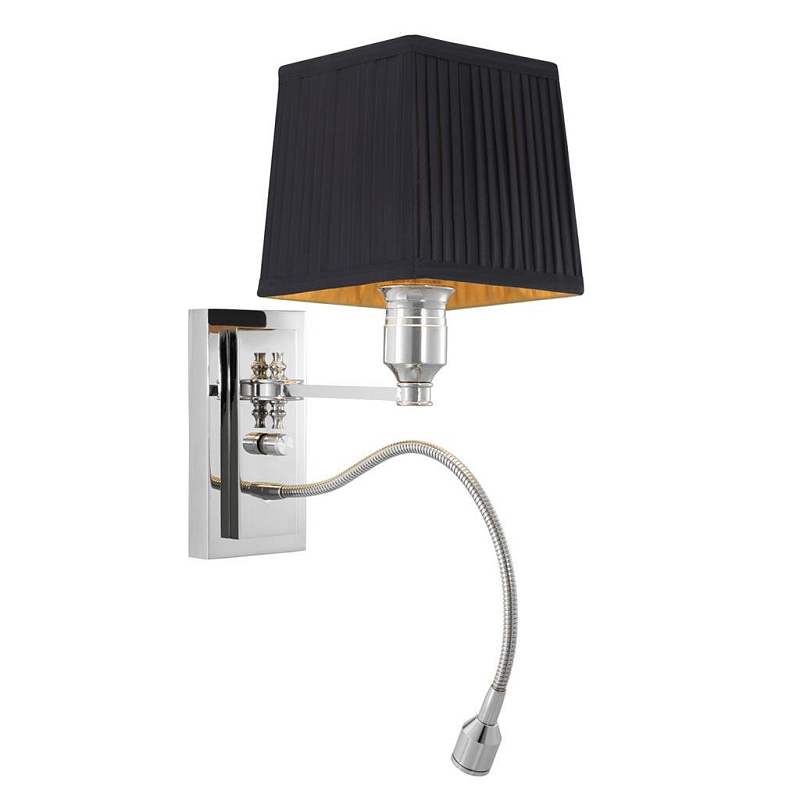 Бра Wall Lamp Ellington Black Никель Черный Бра Wall Lamp Ellington Black Никель Черный в Кирове | Loft Concept
