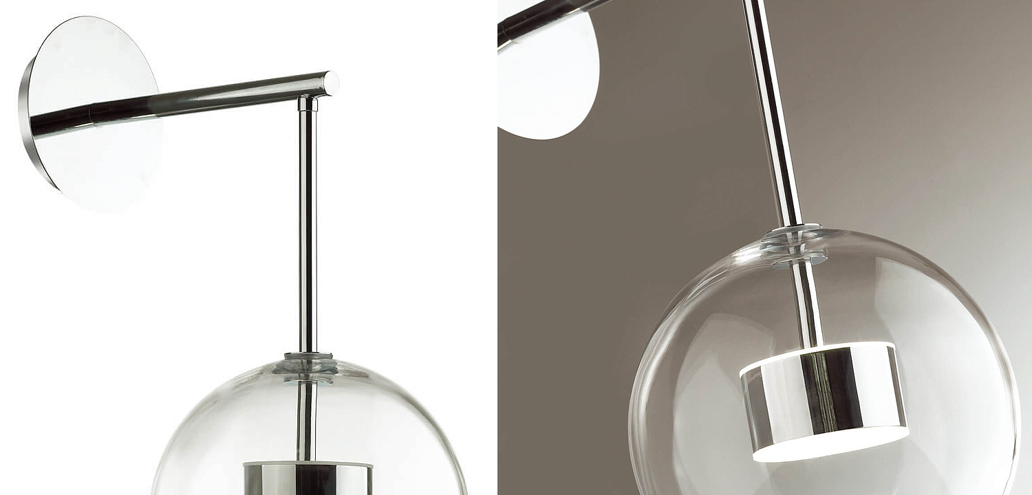 Бра Transparent Bubble Sconce chromium Бра Transparent Bubble Sconce chromium - Loft-Concept в Кирове