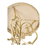 Столик приставной золотистый с орнаментом на столешнице Tanzania варинант исполнения - 3 | Loft Concept в Кирове