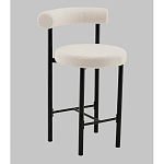 Стул полубарный Floreo букле молочный варинант исполнения - 1 | Loft Concept в Кирове