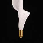 Люстра с белым скрученным плафоном Golden Swirl варинант исполнения - 8 | Loft Concept в Кирове