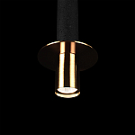 Подвесной светильник с узким цилиндрическим плафоном и золотым металлическим декором Concrete Pipe варинант исполнения - 7 | Loft Concept в Кирове