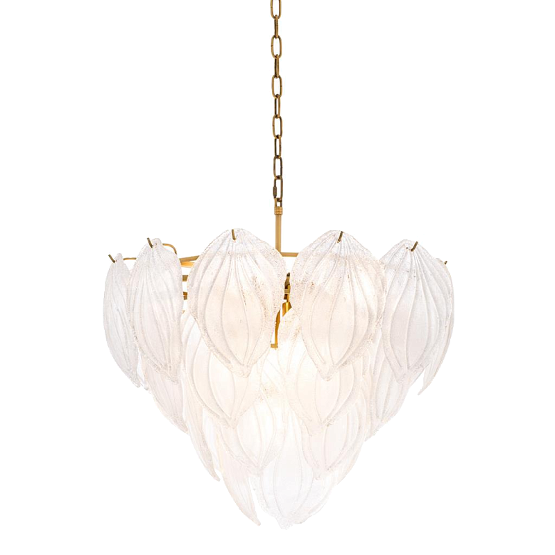 Люстра Chandelier Novida Латунь Античная полированная Прозрачный Люстра Chandelier Novida Латунь Античная полированная Прозрачный в Кирове | Loft Concept