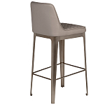 Стул барный светло-серый из экокожи Spectacular High Bar Stool варинант исполнения - 2 | Loft Concept в Кирове