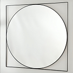 Зеркало в черной металлической раме Urban Style Mirror варинант исполнения - 2 | Loft Concept в Кирове