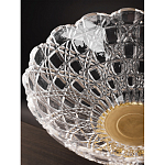 Чаша стеклянная прозрачная на бронзовой подставке с фигуркой девушки Eden Garden варинант исполнения - 7 | Loft Concept в Кирове