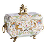 Шкатулка с фигуркой льва на крышке Eden Garden варинант исполнения - 1 | Loft Concept в Кирове