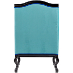 Кресло из натурального бука бирюзовое с изображением птиц и цветов Turquoise Chinoiserie Garden Armchair варинант исполнения - 3 | Loft Concept в Кирове