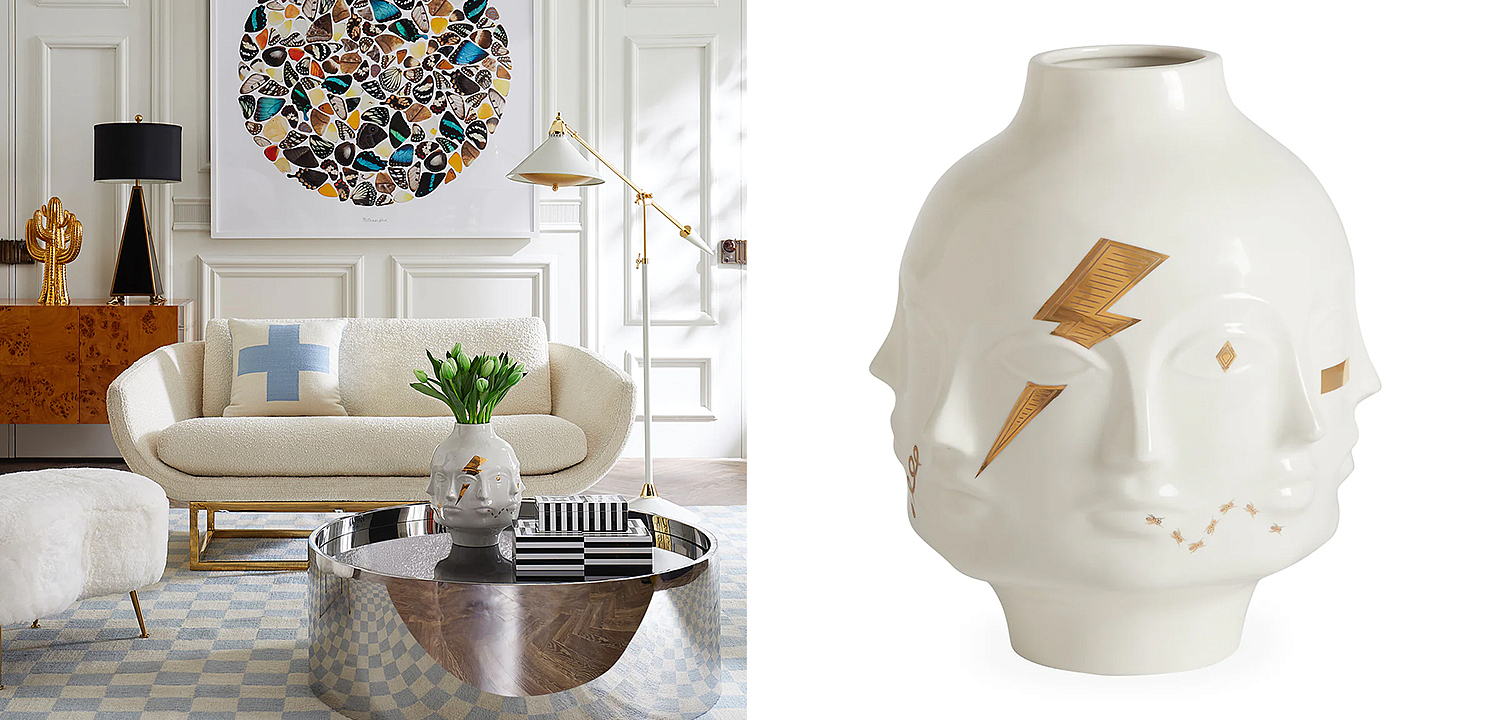 Ваза Jonathan Adler Gilded Dora Maar Large Vase Ваза Jonathan Adler Gilded Dora Maar Large Vase - Loft-Concept в Кирове