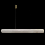 Подвесной светильник линейный цилиндрической формы из натурального алебастра Alabaster Geometry варинант исполнения - 2 | Loft Concept в Кирове