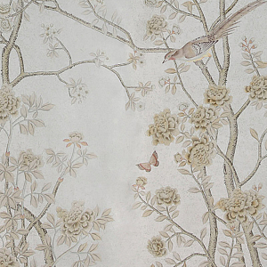 Обои ручная роспись Earlham Silver Metallic