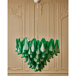 Люстра из стеклянных зеленых лепестков Petalled Illuminator варинант исполнения - 4 | Loft Concept в Кирове
