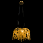 Люстра подвесная круглая с изогнутыми металлическими дугами и ниспадающими цепочками 65 см Atlantis Chain варинант исполнения - 5 | Loft Concept в Кирове