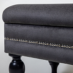 Мягкая банкетка с зоной для хранения Casket Dark Grey варинант исполнения - 3 | Loft Concept в Кирове