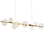 Дизайнерская линейная люстра с гирляндой внутри стеклянных плафонов Iona Garland Chandelier варинант исполнения - 1 | Loft Concept в Кирове