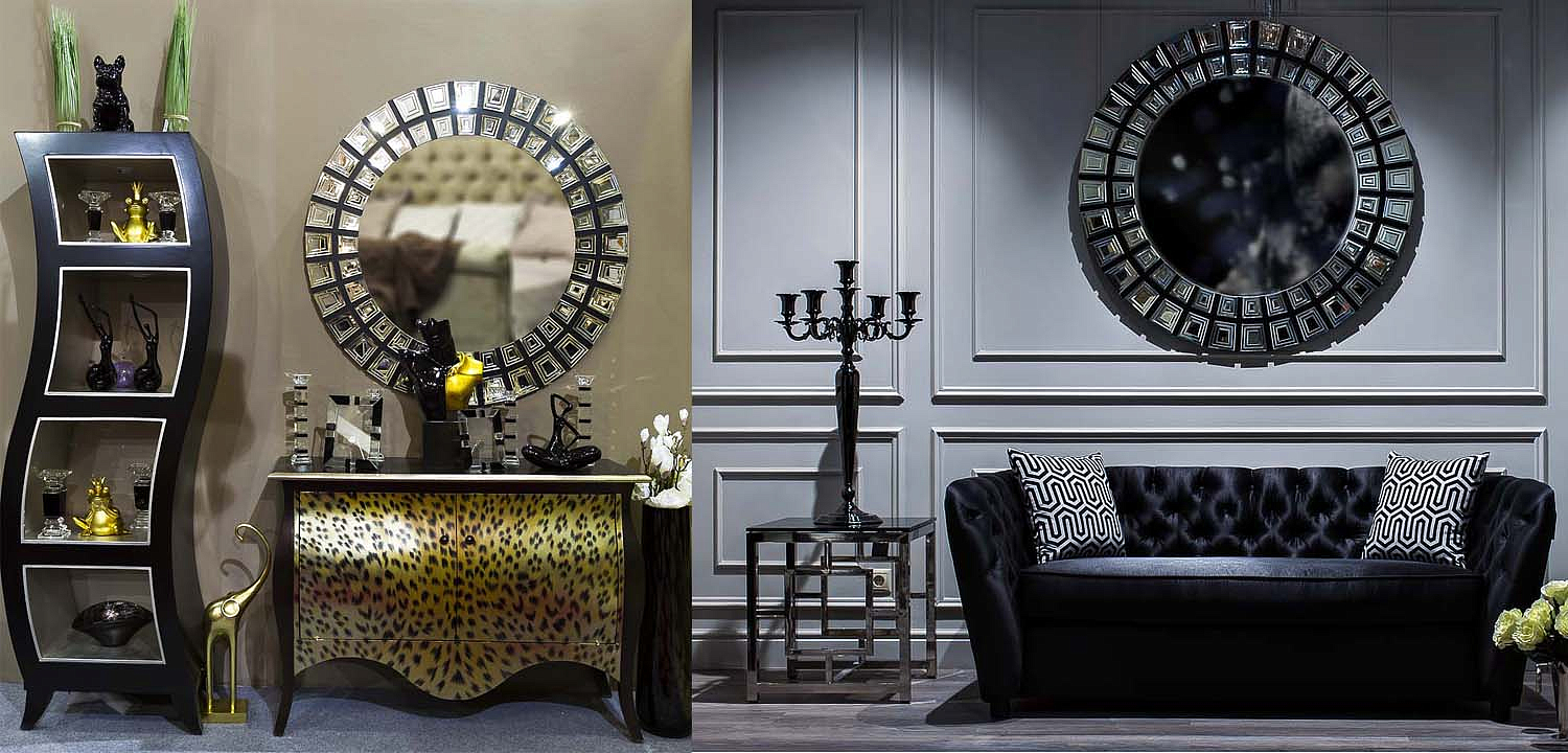 Зеркало Insert Black Glass Зеркало Insert Black Glass - Loft-Concept в Кирове
