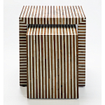 Комплект приставных столиков Stripes Set of tables Beige варинант исполнения - 2 | Loft Concept в Кирове