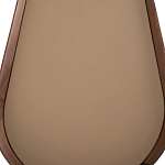 Комод округлой формы с тремя ящиками Walnut and Leather варинант исполнения - 5 | Loft Concept в Кирове