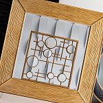 Зеркало квадратное в фактурной раме Pattern варинант исполнения - 5 | Loft Concept в Кирове