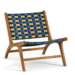 Кресло низкое из массива тика Barbados варинант исполнения - 1 | Loft Concept в Кирове