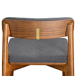 Барный стул из массива ясеня с обивкой из рогожки Elegant Ash варинант исполнения - 5 | Loft Concept в Кирове