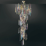 Люстра с голубыми и прозрачными подвесками в форме капель Blue Drop Chandelier варинант исполнения - 2 | Loft Concept в Кирове