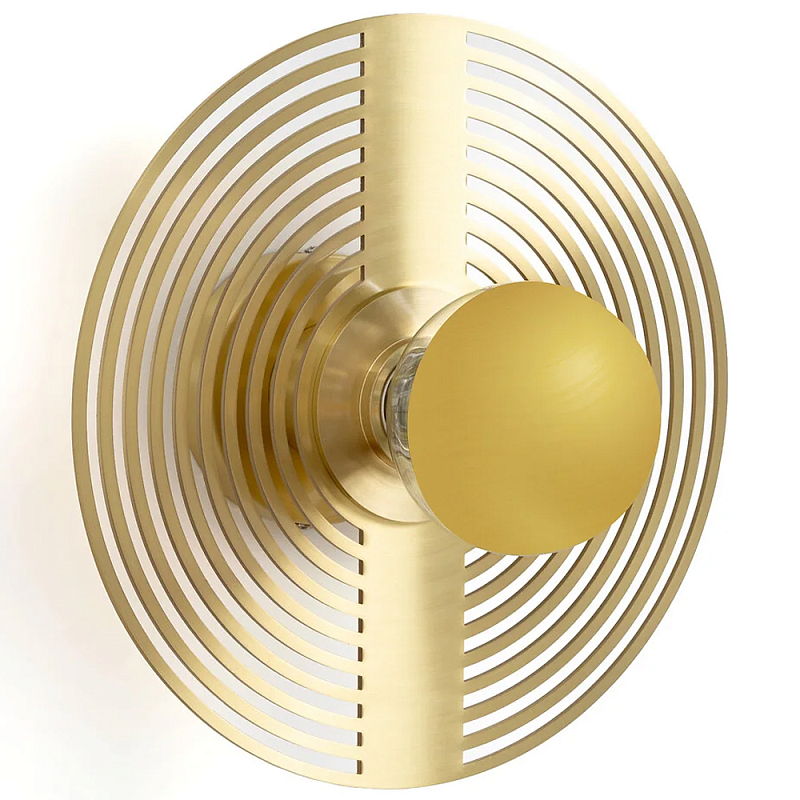 Бра в виде металлического диска Amadis Gold Wall Lamp Золотой Бра в виде металлического диска Amadis Gold Wall Lamp Золотой в Кирове | Loft Concept