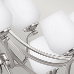 Люстра двухъярусная с белыми матовыми стеклянными плафонами в форме винных бокалов Feiss варинант исполнения - 4 | Loft Concept в Кирове