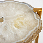 Кофейный стол со столешницей из агата Agate Design Beige варинант исполнения - 2 | Loft Concept в Кирове