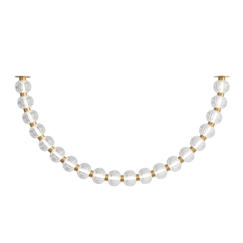 Потолочный светильник Amulet 3000К 36Вт Золотой Прозрачный в Кирове | Loft Concept 