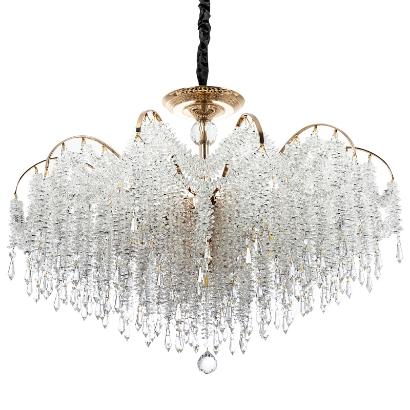 Люстра с хрустальными подвесками Crystal Classic Fairytree Chandelier 16 Золотой Прозрачное Стекло Люстра с хрустальными подвесками Crystal Classic Fairytree Chandelier 16 Золотой Прозрачное Стекло в Кирове | Loft Concept