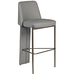 Стул барный серый с обивкой из экокожи Special Support варинант исполнения - 1 | Loft Concept в Кирове