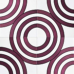 Дизайнерская плитка с узором Мишень варинант исполнения - 1 | Loft Concept в Кирове