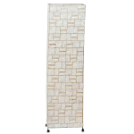 Торшер из перламутра на металлическом каркасе Indonesian Tower варинант исполнения - 1 | Loft Concept в Кирове