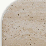 Консоль с овальной столешницей и фактурным деревянным основанием Enzo варинант исполнения - 4 | Loft Concept в Кирове