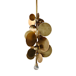 Люстра креативная из дисков цвета латунь Constellation Light and Style варинант исполнения - 1 | Loft Concept в Кирове