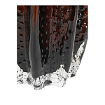 Ваза стеклянная янтарного цвета с текстурированным силуэтом Carambola варинант исполнения - 3 | Loft Concept в Кирове