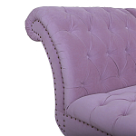 Кушетка фиолетовая с мягкой обивкой из велюра Michael Couch варинант исполнения - 3 | Loft Concept в Кирове