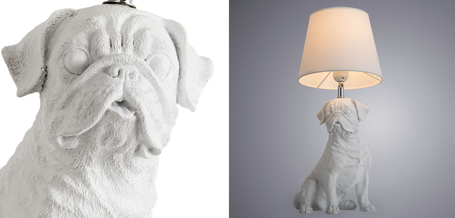 Настольная лампа White Bulldog Table Lamp Настольная лампа White Bulldog Table Lamp - Loft-Concept в Кирове